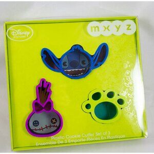 Disney Store MXYZ Lilo & Stitch Cookie Cutter Set Stitch Scrump Paw Print NEW